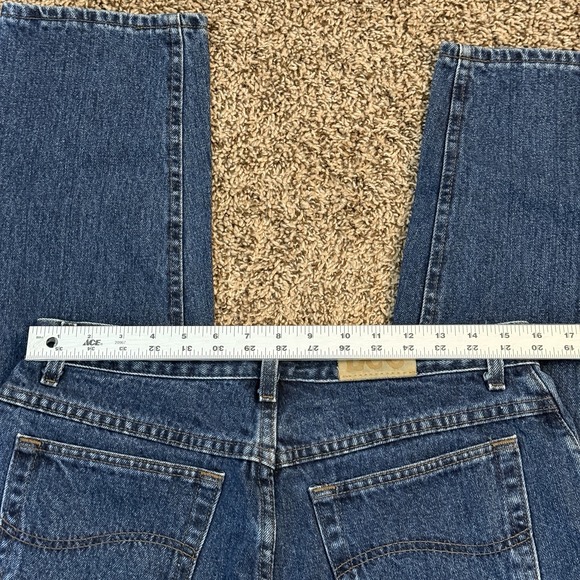 Vintage Lee Jeans Womens 16L Long‎ High Rise 80s 90s Mom Straight Riders - Picture 6 of 8